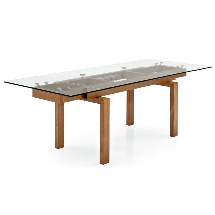 Glass extension deals table